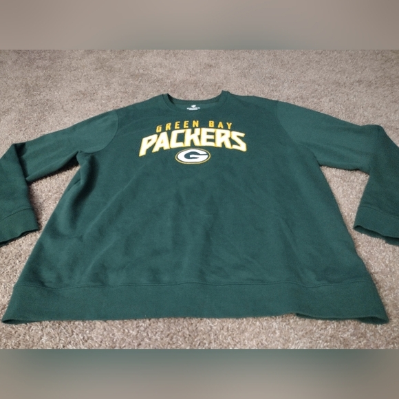 Fanatics Green Bay Packers Green Crewneck Sweater 2XL - Picture 6 of 9